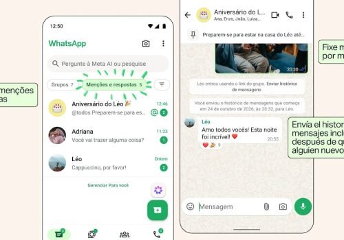 O WhatsApp permite fixar mensagens por tempo indeterminado. Foto:  WhatsApp/Reprodução
