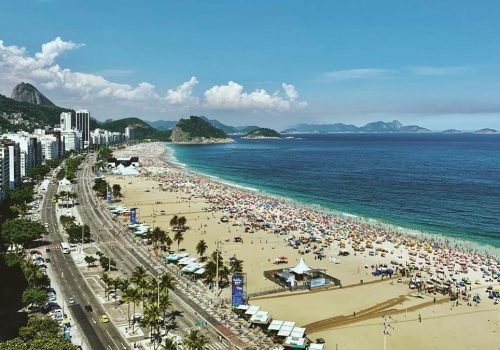 Praia de Copacabana, no Rio de Janeiro, ficou na 10ª posição no ranking global
